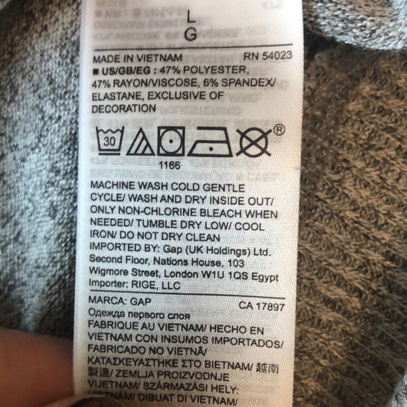 NWT Gap USA 🇺🇸 Sweater (Must see the back)  Sz L - Picture 4 of 7